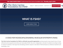 Tablet Screenshot of chriscarrinofoundation.org